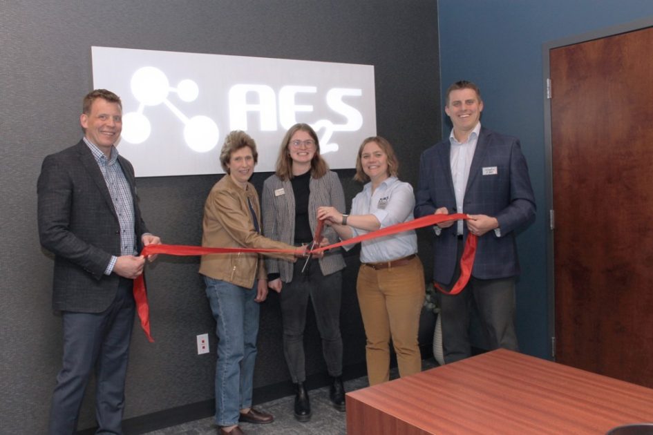 AE2S Woodbury office ribbon cutting