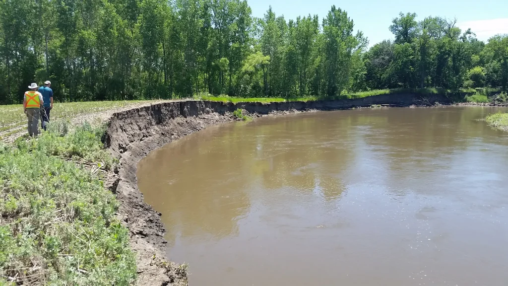 Big Sioux river bank stabilization